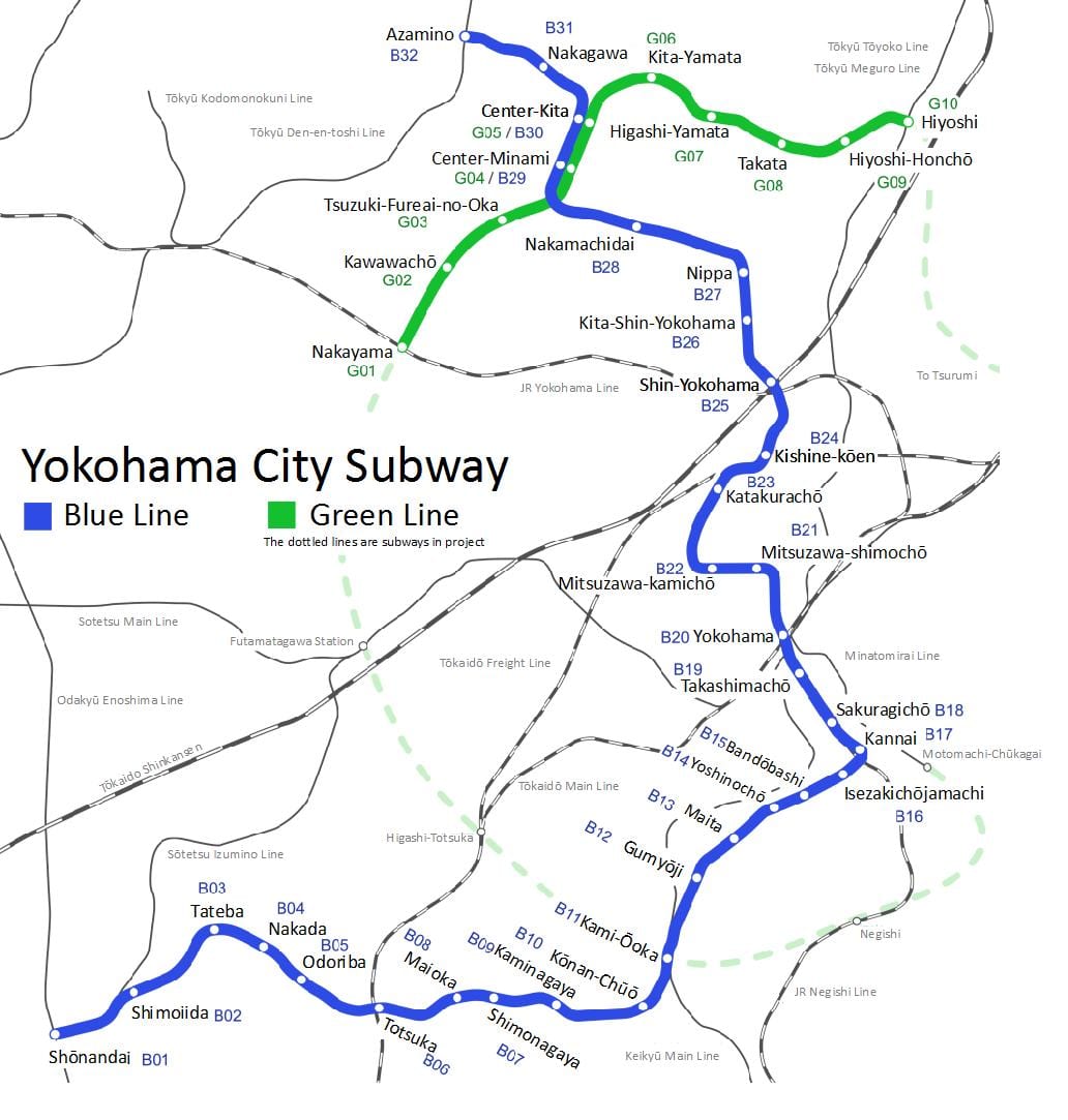 Yokohama metro karte