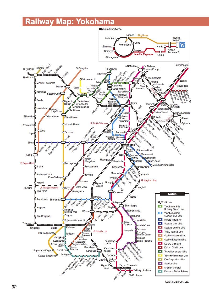 shin Yokohama stacija map