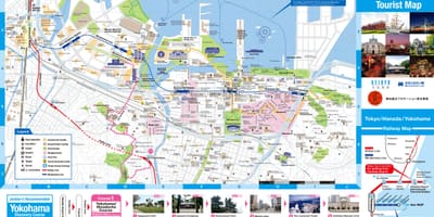 Karte Yokohama atrakcijas