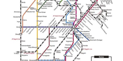 Shin Yokohama stacija map